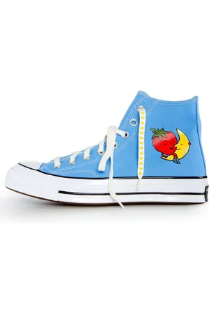 Sky High Farm Sko, Herre, Blå, 41 EU, Vintage Star High-Top Sneakers