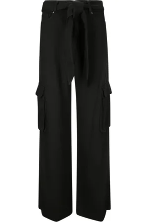 7 for all Mankind Bukser, Dame, Sort, W28, Cargo Bukser med Store Lommer