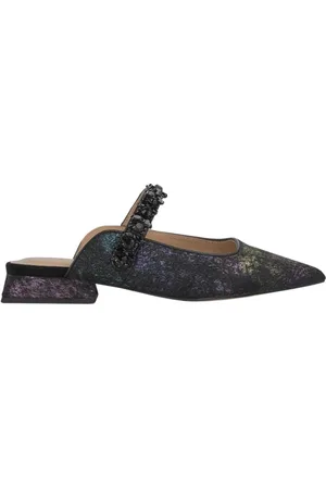 Alma en Pena Sko, Dame, Flerfarvet, 38 EU, Læder, Jeweled Pointed Flat Mule
