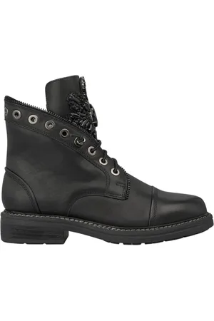 Alma en Pena Sko, Dame, Sort, 35 EU, Rhinestone Zip Ankelstøvle