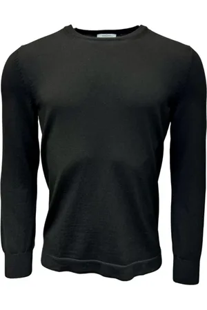 Gran Sasso Strik, Herre, Sort, M, Uld, Sort Merino Athleisure Sweater