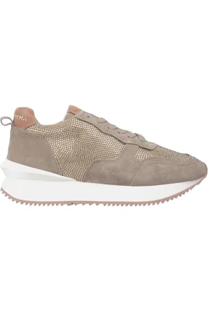 Alma en Pena Sko, Dame, , 41 EU, Læder, Skinnende læder sneaker med platform sål