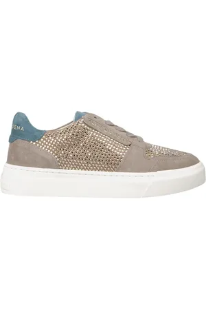 Alma en Pena Sko, Dame, , 38 EU, Læder, Læder Sneakers med Skinnende Detaljer