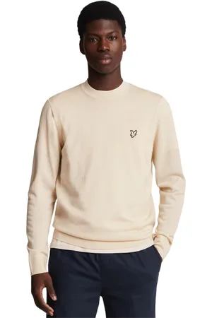 Lyle & Scott Strik, Herre, , S, Uld, Merino Crew Neck Jumper