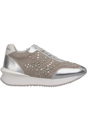 Alma en Pena Sko, Dame, Grå, 38 EU, Uld, Studded Platform Trainers