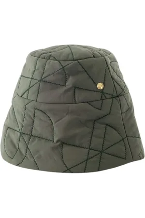 Patou Tilbehør, Dame, Grøn, M, Læder, Grøn Syntetisk Bucket Hat