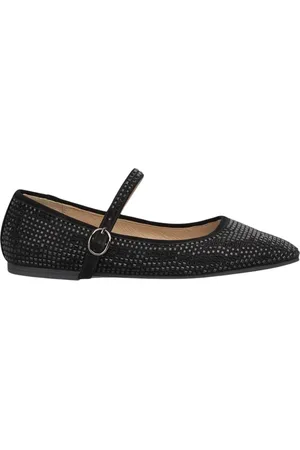 Alma en Pena Sko, Dame, Sort, 39 EU, Glitter Ballerina Flade Sko