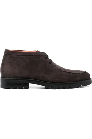 santoni Sko, Herre, Brun, 44 EU, Suede, Suede Desert Støvler