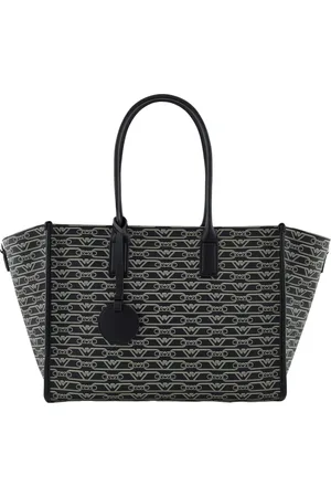 Emporio Armani Taske, Dame, Sort, ONE SIZE, Uld, Monogram Charm Skuldertaske