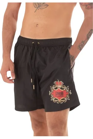 Roberto Cavalli Badetøj, Herre, Sort, 2XL, Mænds Logo Kostume
