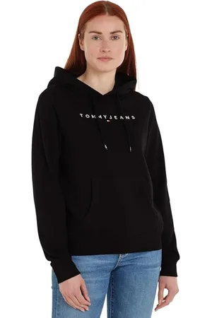 Tommy Hilfiger Sweathshirts & Hoodies, Dame, Sort, S, Bomuld, Hættetrøje - Sort