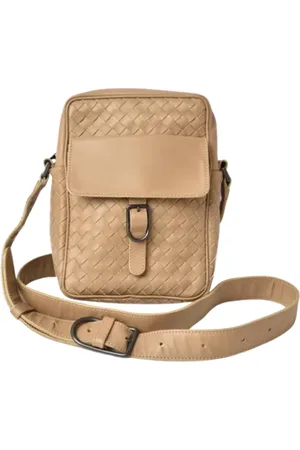Bottega Veneta Pre-owned, Herre, Brun, ONE SIZE, Uld, Pre-owned Laeder skuldertasker