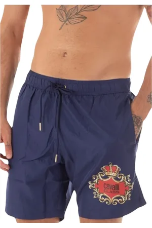 Roberto Cavalli Badetøj, Herre, Blå, 2XL, Polyester, Mænds Logo Kostume
