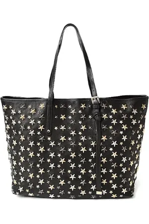 Jimmy Choo Pre-owned, Dame, Sort, ONE SIZE, Uld, Pre-owned Laeder skuldertasker
