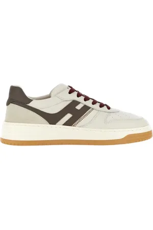Hogan Sko, Herre, , 40 EU, Læder, Ivory Sneakers med Memory Foam
