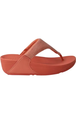 FitFlop Sko, Dame, Rød, 40 EU, Læder, Koral Shimmerlux Sandaler Lulu Stil