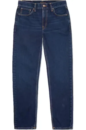 Nudie Jeans Jeans, Herre, Blå, W34 L31, Denim, Regelmæssig pasform Indigo Denim Jeans