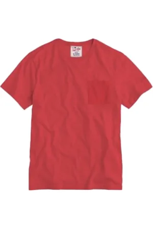 MC2 SAINT BARTH Top, Herre, Rød, L, Linned, Linned Herre T-shirt Forskellige Farver