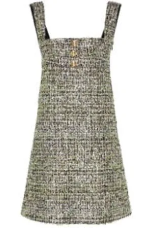 Giambattista Valli Kjole, Dame, Grå, S, Tweed, Tweed Kjole