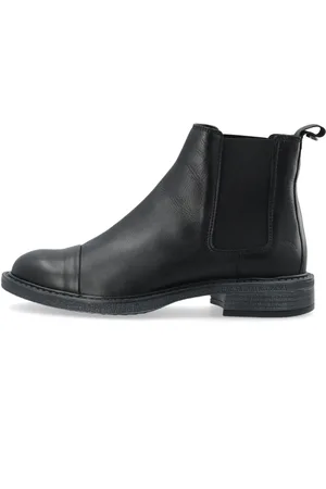 Cashott Sko, Dame, Sort, 37 EU, Læder, Sort Læder Chelsea Boot - Tina