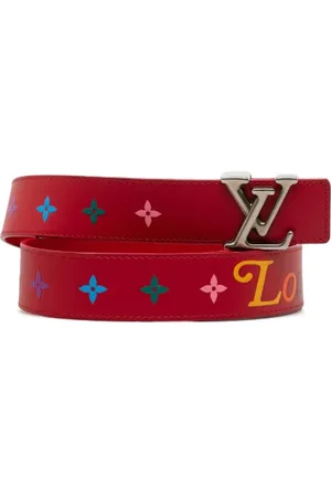 LOUIS VUITTON Pre-owned, Dame, Rød, ONE SIZE, Tyl, Pre-owned Laeder baelter