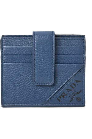 Prada Pre-owned, Herre, Blå, ONE SIZE, Tyl, Pre-owned Laeder punge