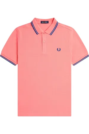 Fred Perry Top, Herre, Lyserød, XL, Bomuld, Slim Fit Twin Tipped Polo