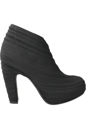 united nude Sko, Dame, Sort, 39 EU, Nylon, Sort Fold Dame Støvlet