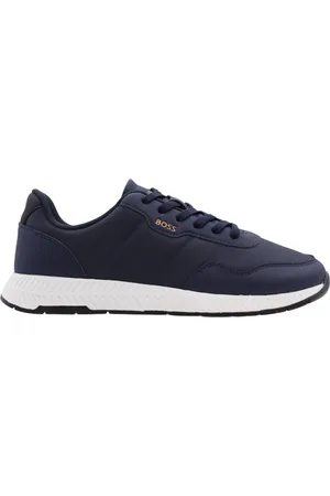 HUGO BOSS Sko, Herre, Blå, 42 EU, Uld, Stilfuld Sneaker Beukenlaan