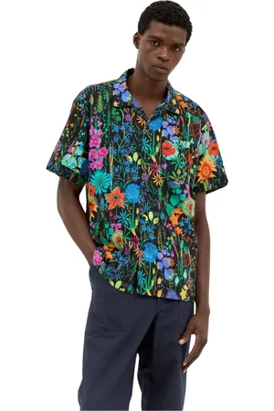 ENGINEERED GARMENTS Skjorte, Herre, Flerfarvet, S, Bomuld, Blomstret Camp Skjorte