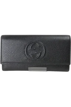 Gucci Pre-owned, Herre, Sort, ONE SIZE, Tyl, Pre-owned Laeder punge