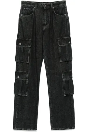 Dolce & Gabbana Jeans, Dame, Sort, 2XS, Denim, Cargo Denim Jeans