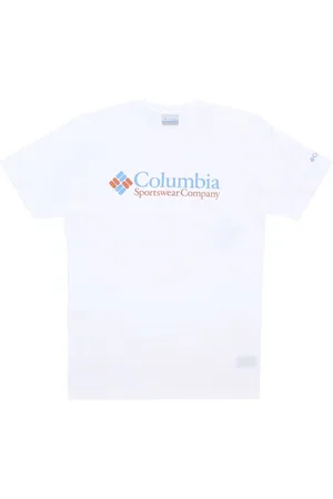 Columbia Top, Herre, Hvid, S, Bomuld, Valley Grafisk Tee Hvid Herre T-Shirt
