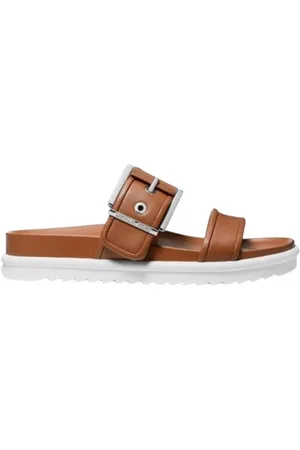 Michael Kors Sko, Dame, Brun, 38 1/2 EU, Læder, Elegant Læder Loafers til Mænd