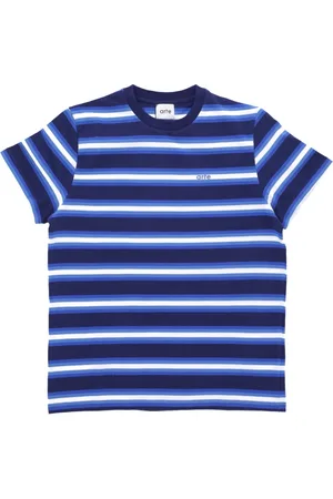 Arte Antwerp Top, Herre, Blå, XL, Bomuld, Stribet Tee Blå Bomuld Broderet Logo