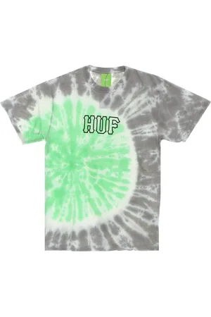 Huf Top, Herre, Flerfarvet, S, Bomuld, Grøn Tie-Dye Tee Herre T-shirt