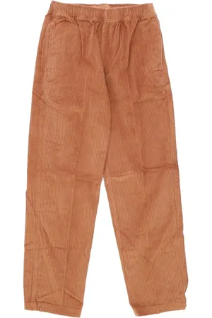 Obey Bukser, Herre, Brun, S, Bomuld, Velour Herre Bukser Brun