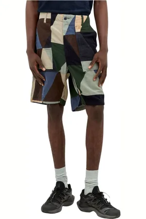 ENGINEERED GARMENTS Shorts, Herre, Flerfarvet, L, Bomuld, Patchwork Bomuld Twill Shorts