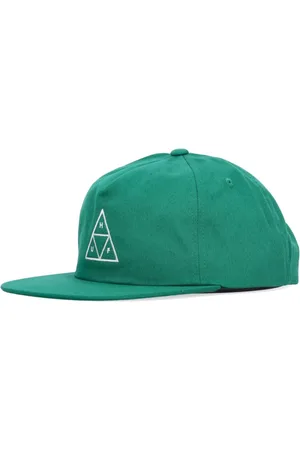 Huf Tilbehør, Herre, Grøn, ONE SIZE, Bomuld, Trekant Snapback Kasket Smaragd