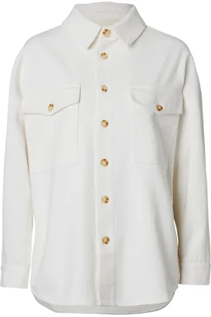 Wakakuu Jakke, Dame, Hvid, XS, Uld, Denimjakke til stilfulde outfits