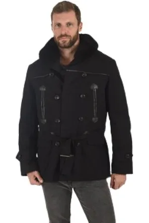 La Canadienne Jakke, Herre, Sort, 3XL, Bomuld, Sort canadisk militærjakke