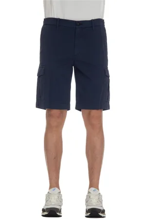 ELEVENTY Shorts, Herre, Blå, W34, Blå shorts med lynlås og knap