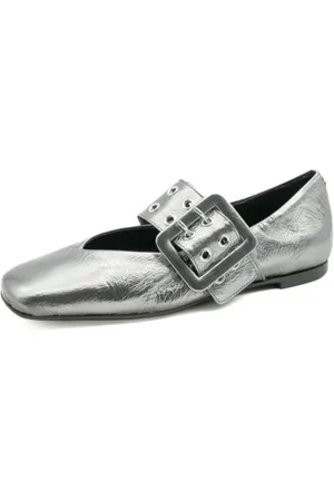 HALMANERA Sko, Dame, Grå, 40 EU, Metallic Steel Kvinders Sko Peg14