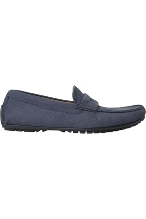 Dolce & Gabbana Sko, Herre, Blå, 41 1/2 EU, Læder, Blå Læder Slip-On Mokkasin Sko