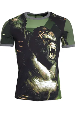 Dolce & Gabbana Top, Dame, Grøn, S, Bomuld, Grøn Dyreprint T-shirt