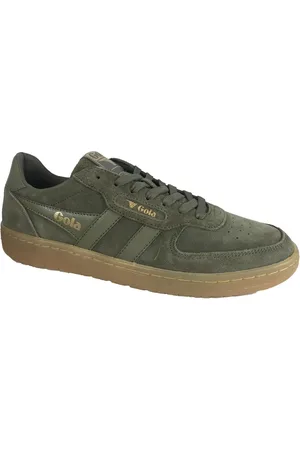 Gola Sko, Herre, Grøn, 42 EU, Uld, Stilfuld Suede Sneaker Opgradering