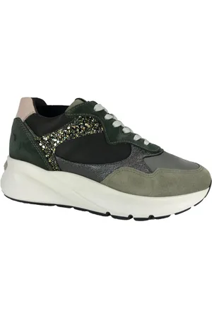 Nero Giardini Sko, Dame, Grøn, 36 EU, Uld, Stilfulde Damesneakers