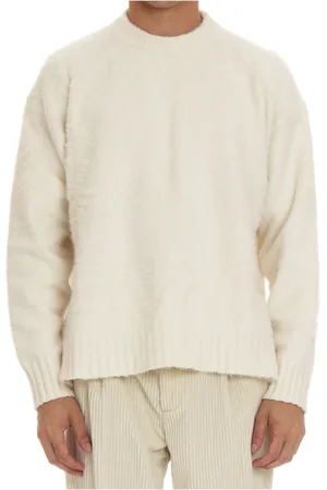 Roberto Collina Strik, Herre, , M, Bomuld, Oversize Bomuldssweater med Slids