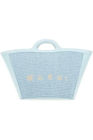 Marni Taske, Dame, Blå, ONE SIZE, Uld, Tropicalia Summer Håndtaske
