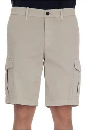 ELEVENTY Shorts, Herre, Grå, W33, Bomuld, Grå shorts med lynlås og lommer